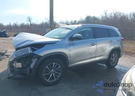 2019 Toyota Highlander Xle из США, поврежденный, VIN 5TDKZRFH3KS571059